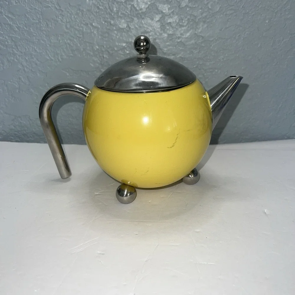The Original Painted‎ Ladies Teapot Yellow (No strainer) G & H Tea Services 1978